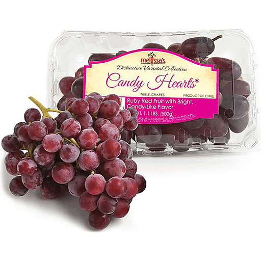Grapes-Red Seedless Candy Hearts (per pack)