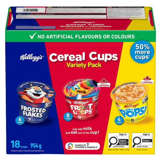Kellogs Cereal Cups (18cups/954g)