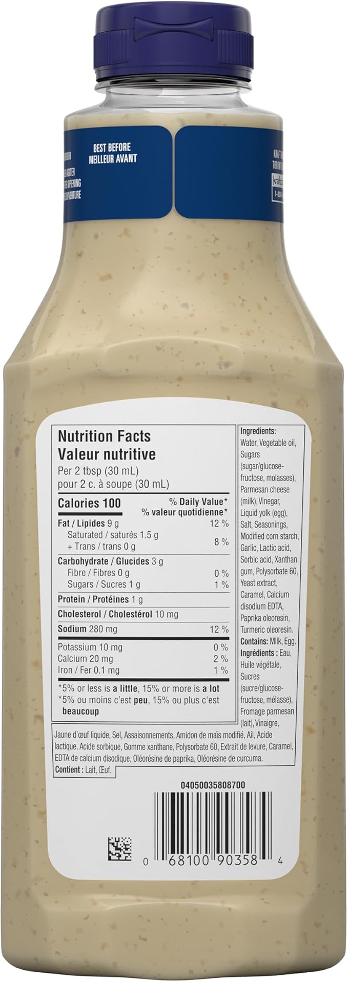 Kraft Creamy Caesar Salad Dressing(425 ml Bottle)