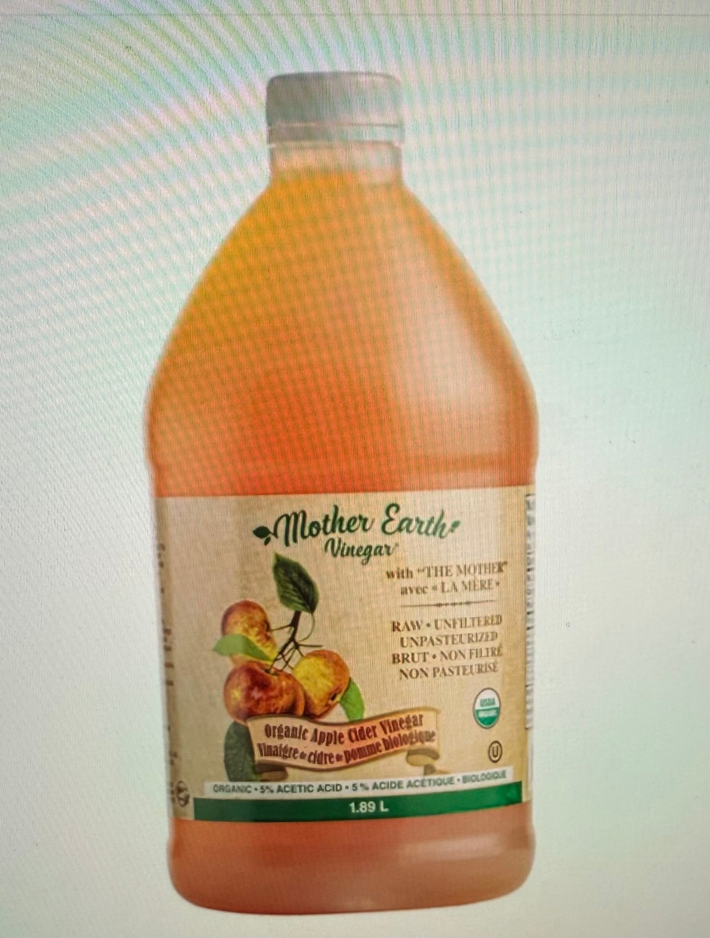 Apple Cide Vinegar-Organic-1.89L