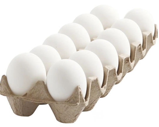 White eggs