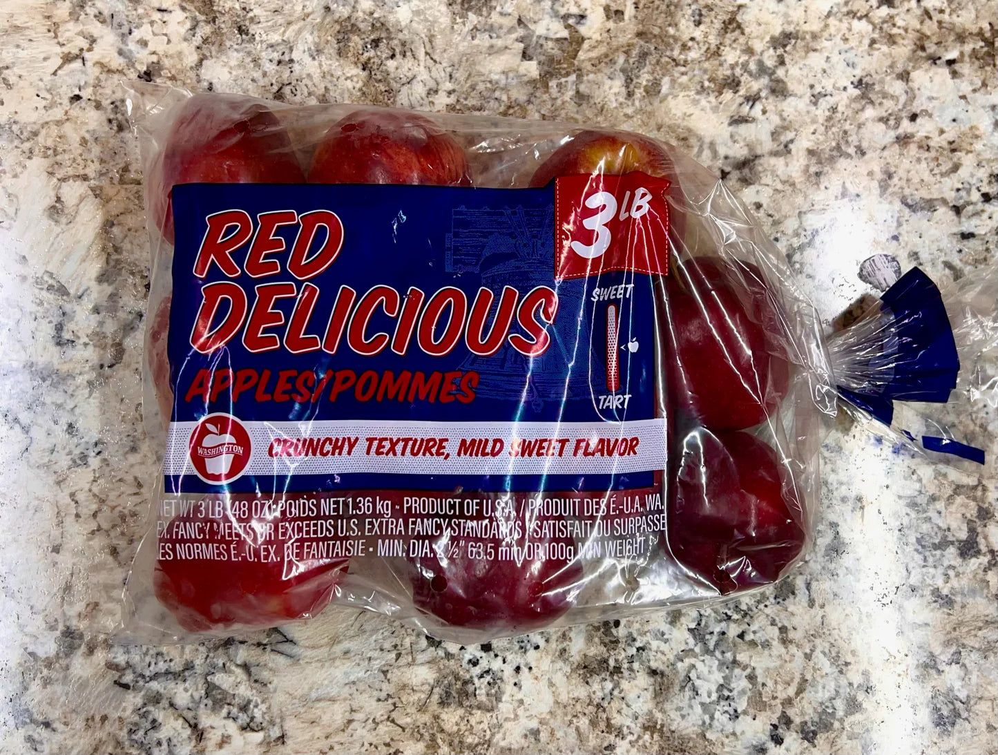 Apple Red Delicious (3lb/bag)