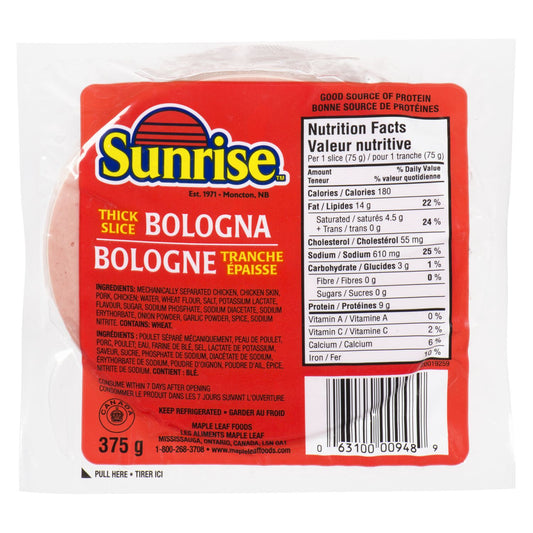 Sunrise Thick Slice Bologna