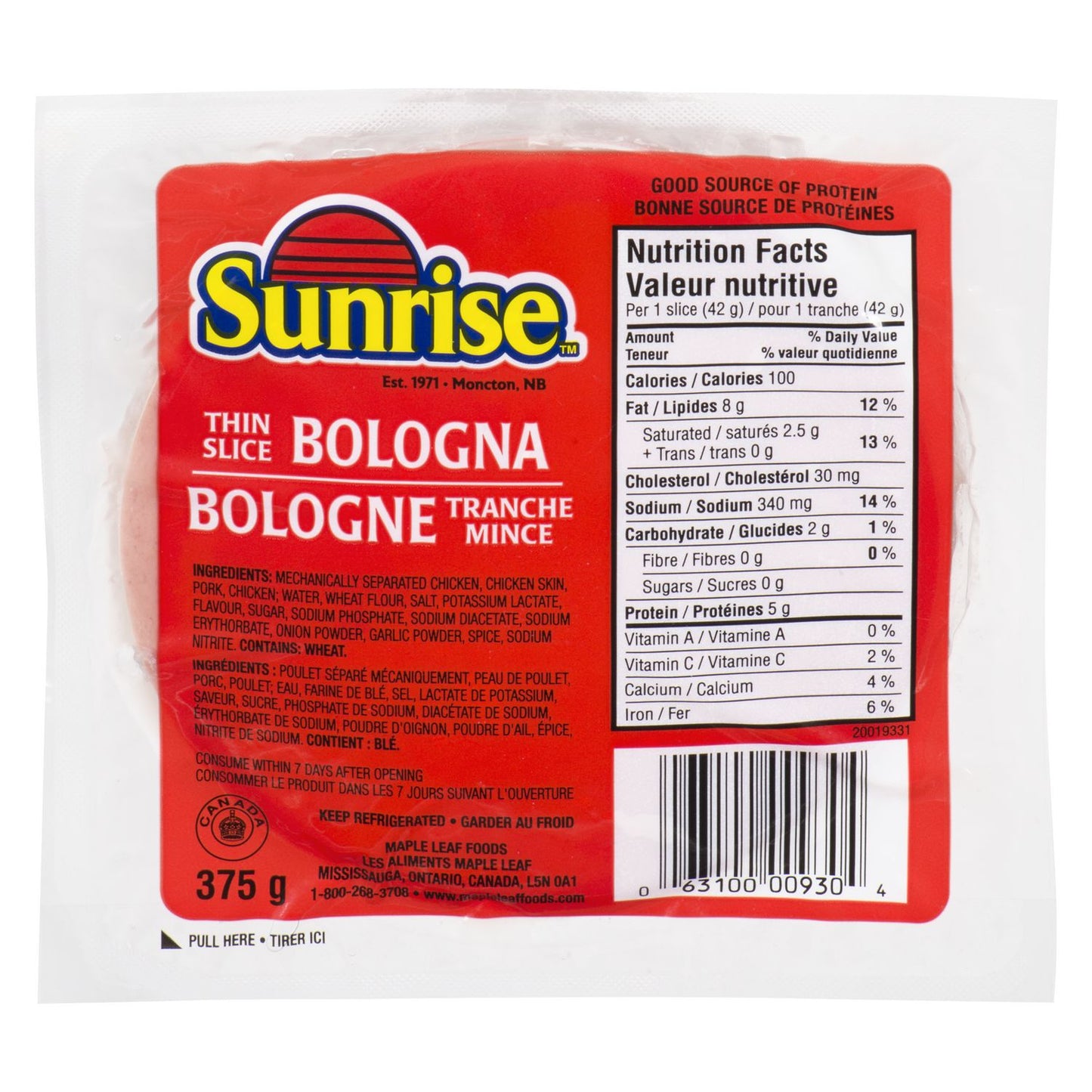 Sunrise Thin Slice Bologna
