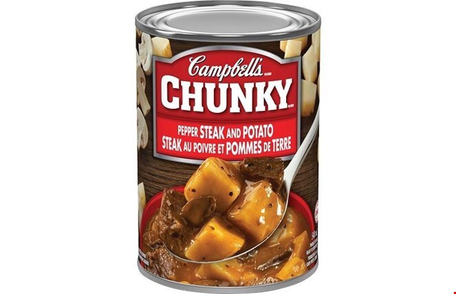 Campbell’s Chunky Pepper Steak and Potato