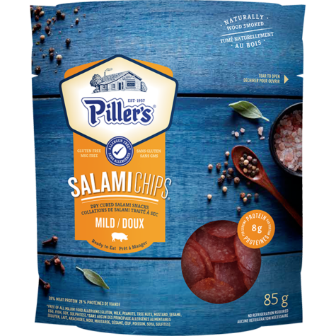 Piller's Salami Mild Chips (85g)