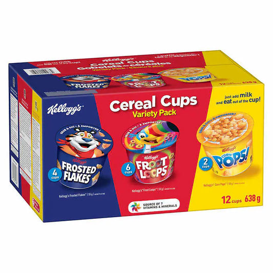 Kellogs Cereal Cups (12cups/638g)