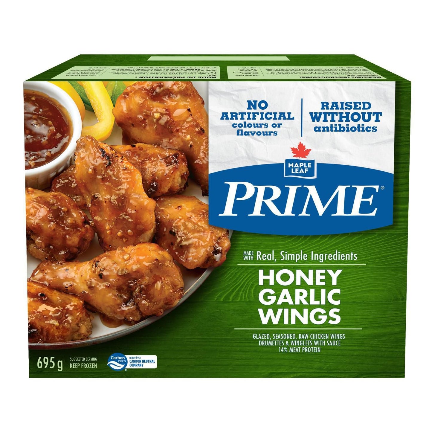 Prime chicken wings honey garlic