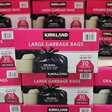 Kirkland Garbage bag (30gallons)(100bags)